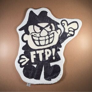 FTP Fuzzy Character Rug Plush Streetwear Decor 28x25